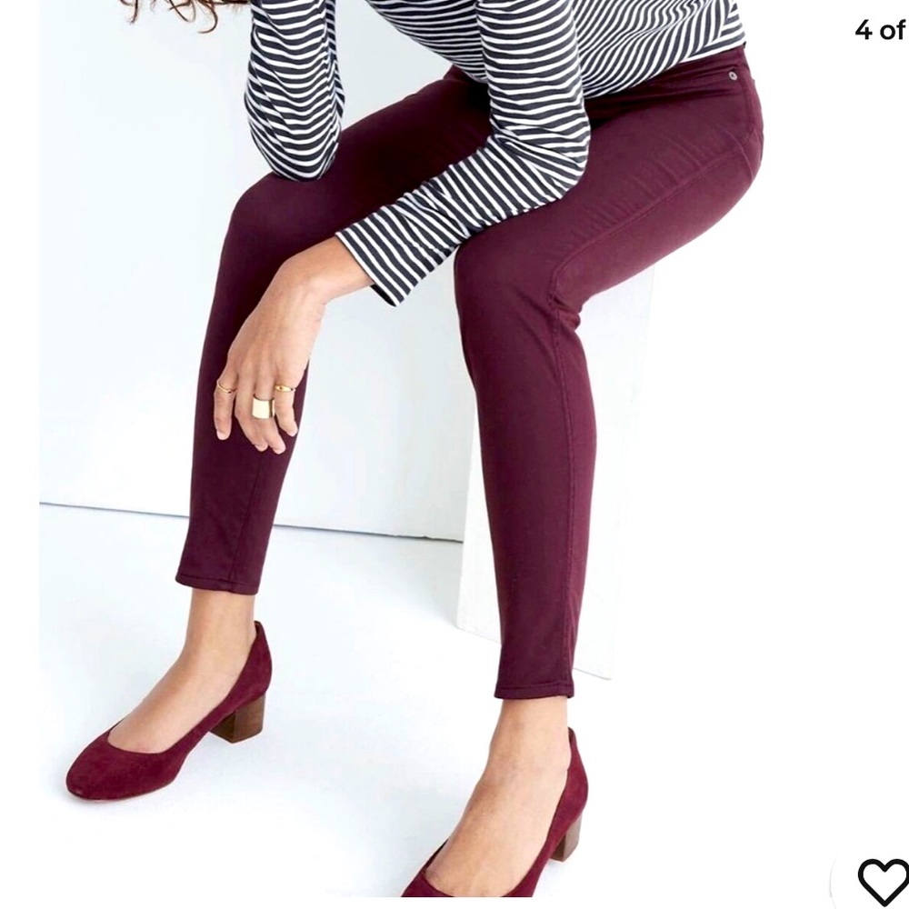 MADEWELL 10" High-Rise Skinny Sateen Jeans
